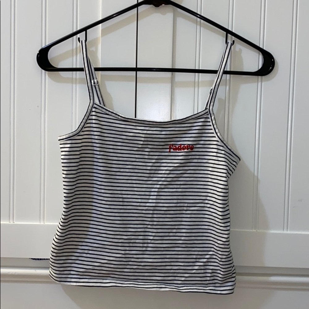 •Forever 21 Black and White Striped Tank Top